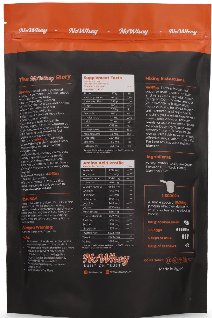 Whey Protein Isolate (Chocolate)