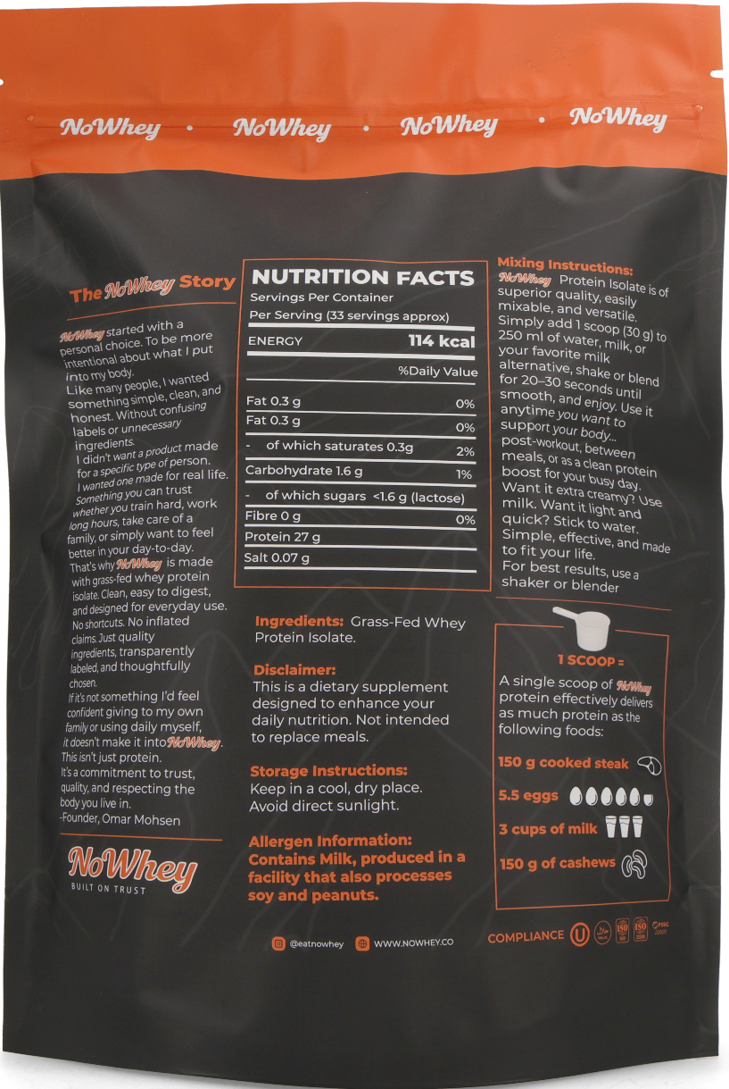 Whey Protein Isolate (Unflavored)