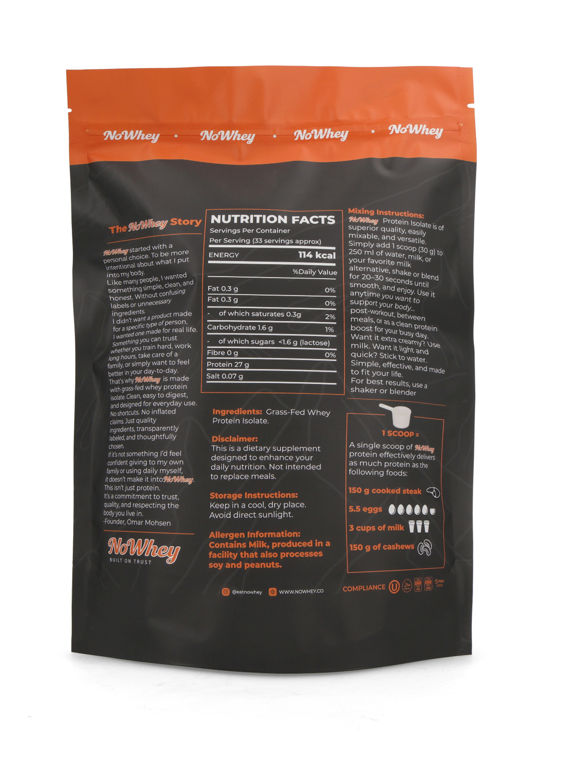 Whey Protein Isolate (Unflavored)
